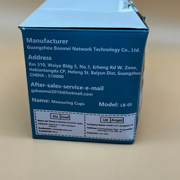 Set of 16 Stainless Steel Measuring Cups & Spoons Plastic Black Handle - Picture 7 of 7